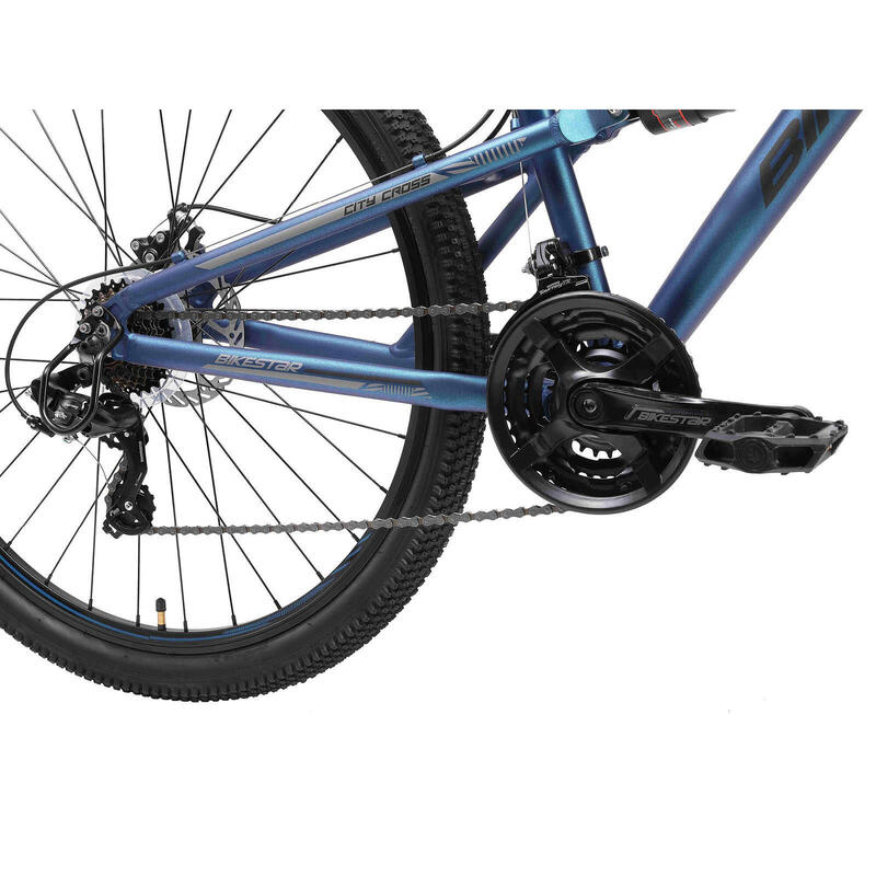 Bicicleta de montaña 29" aluminio BIKESTAR cross country azul