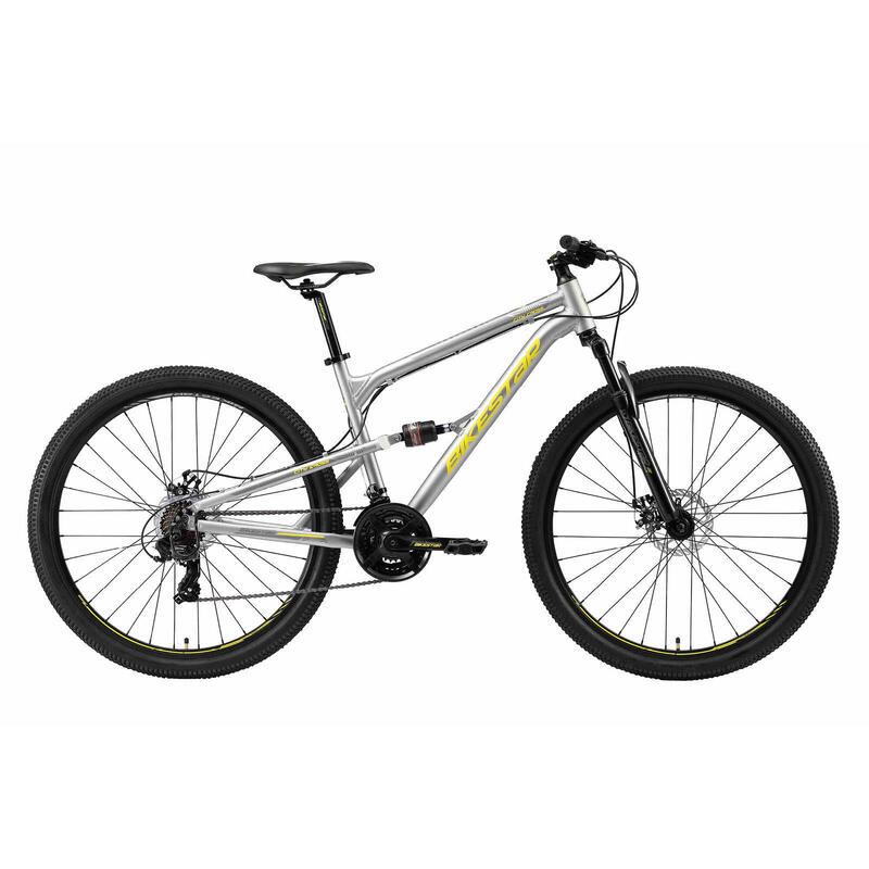 Bikestar 29 pouces Alu VTT entièrement, 21 vitesses, gris