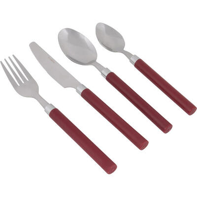 Camping Besteckset Outdoor Reise Besteck Set Essbesteck Edelstahl 16tlg
