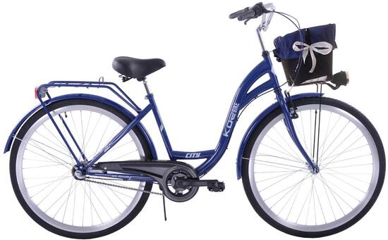 Rower miejski 28 damski Kozbike (K48) 3 biegi granatowy (2P3)