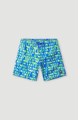 O'neill zwembroeken cali gradient 14'' swim shorts boys' bright blue neon lights