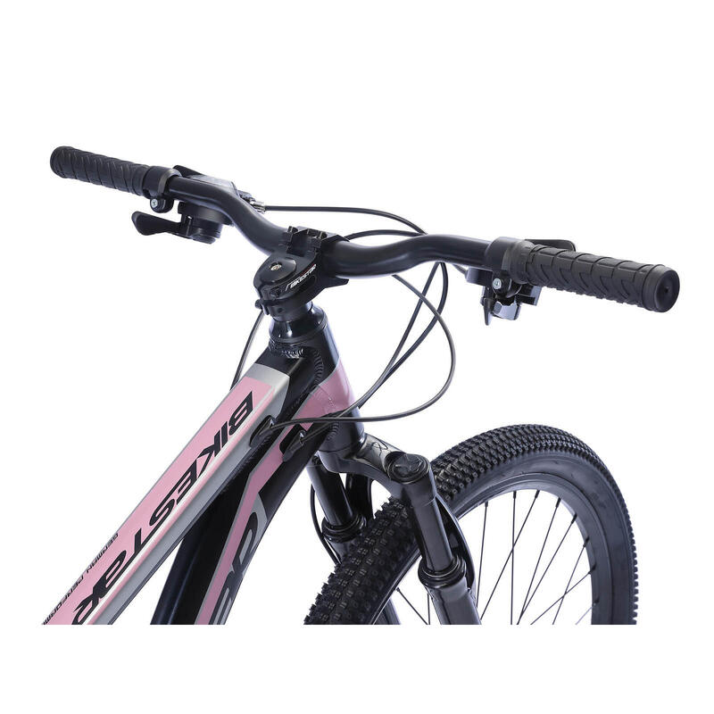 Bikestar Hardtail MTB Alu Sport S 27.5 inch 21 speed Zwart/roze