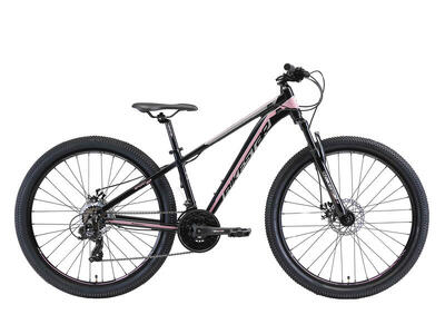 Bikestar hardtail mtb alu sport s 27.5 inch 21 speed zwart/roze