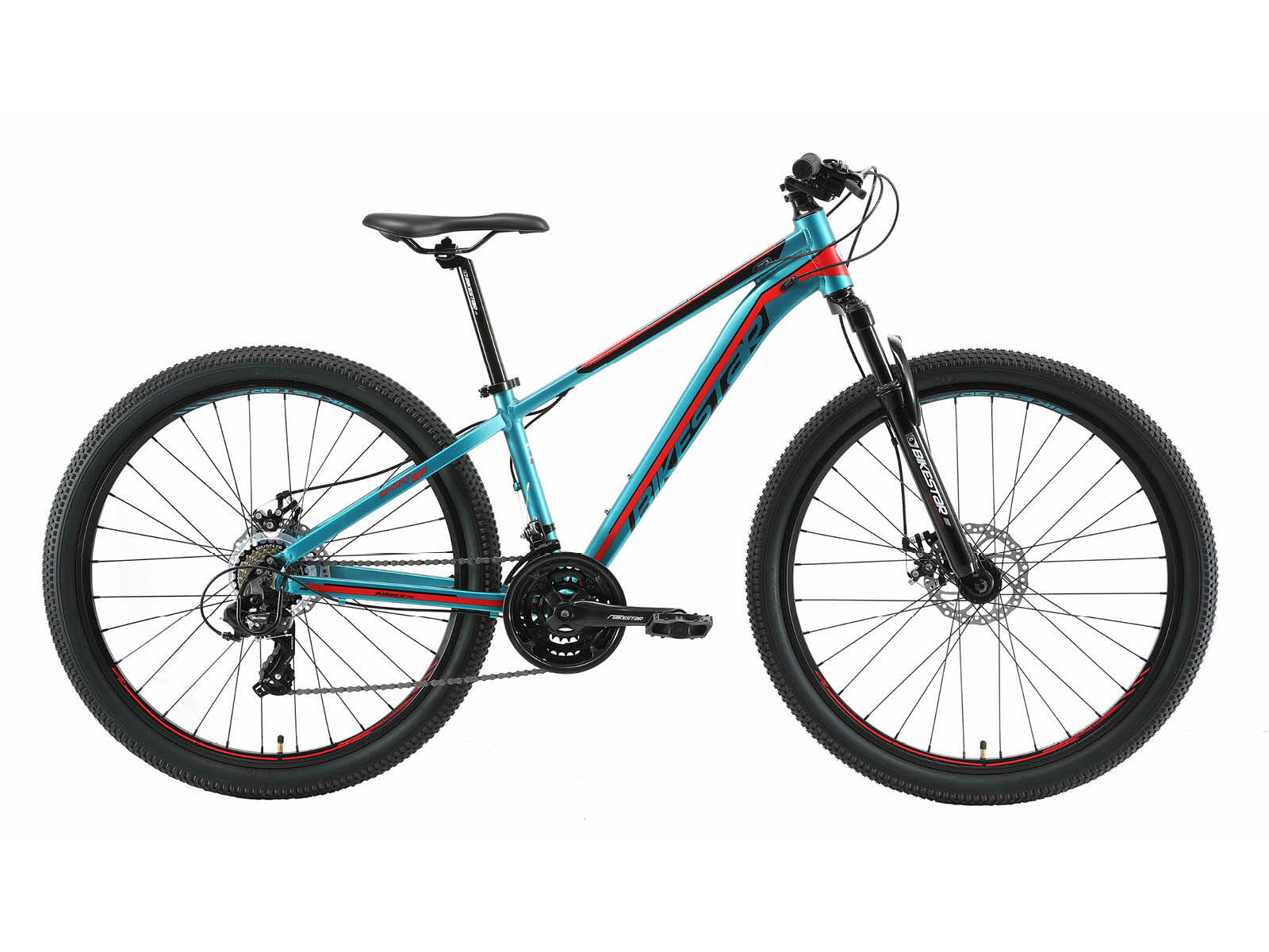 BIKESTAR Bikestar Hardtail MTB Alu Sport S 27.5 Inch 21 Speed Turquoise
