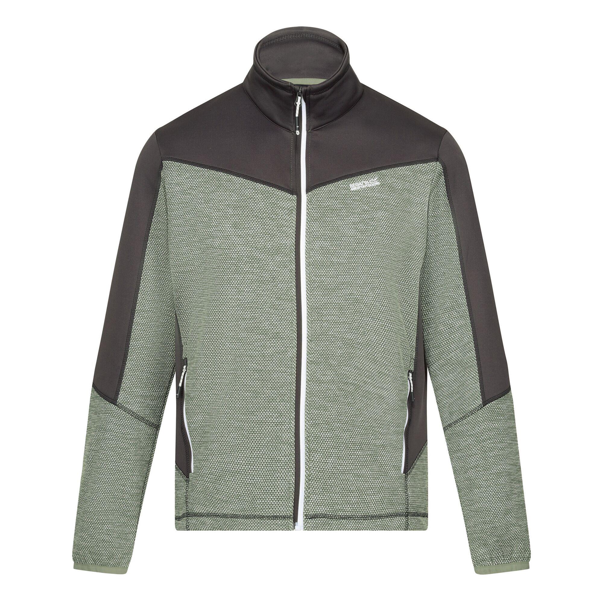 Mens Highton IV Full Zip Fleece Jacket (Agave Green/Ash) 1/5