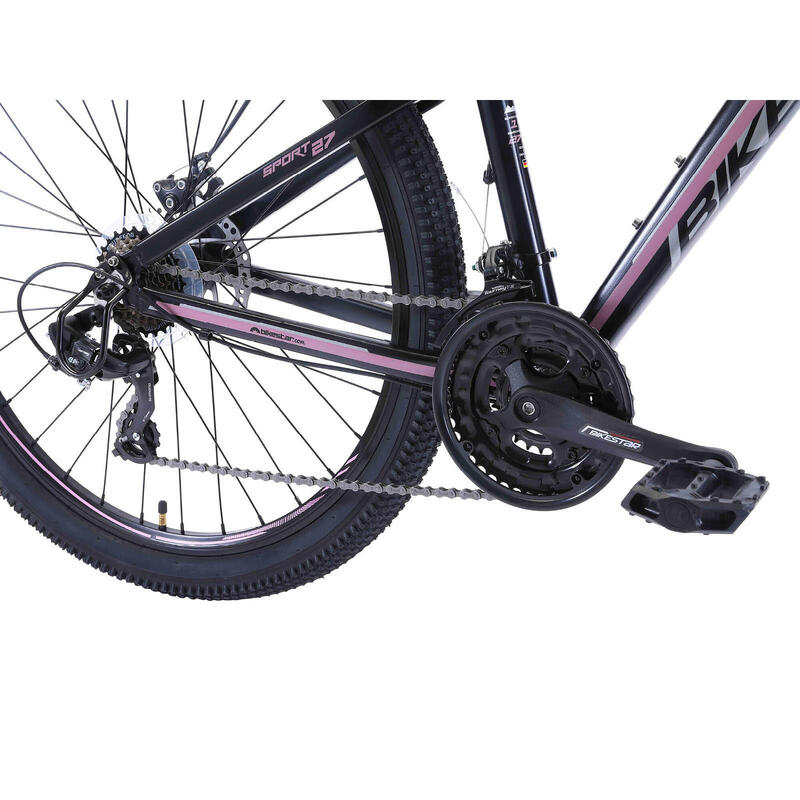 Bikestar Hardtail MTB Alu Sport S 27.5 inch 21 speed Zwart/roze
