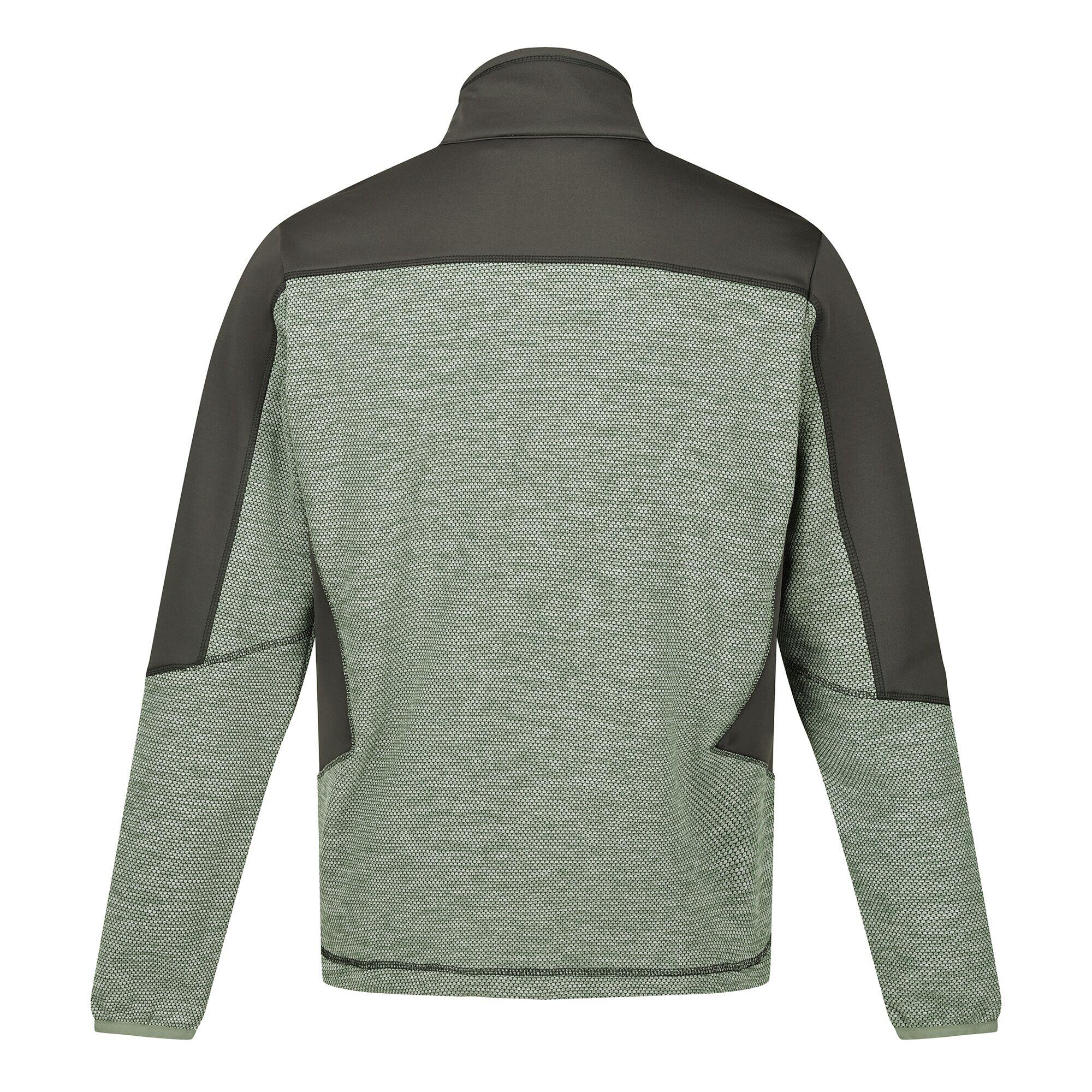 Mens Highton IV Full Zip Fleece Jacket (Agave Green/Ash) 2/5