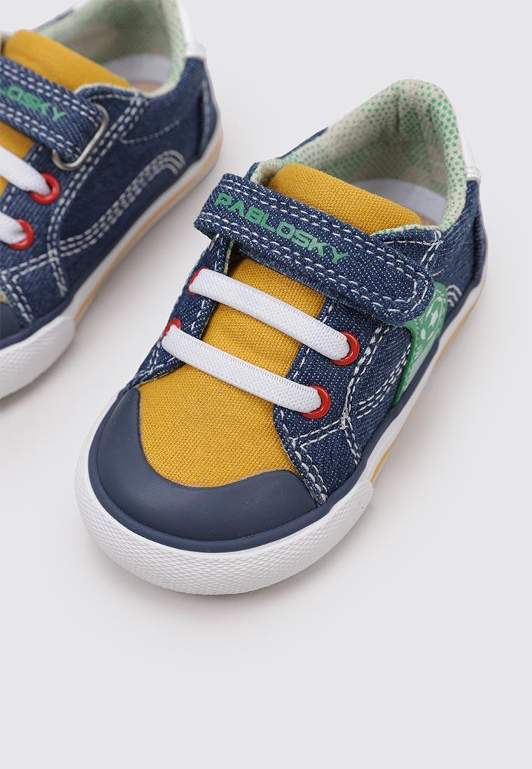 Zapatillas bajas con velcro, niños, PABLOSKY 975010, azul marino 3/7