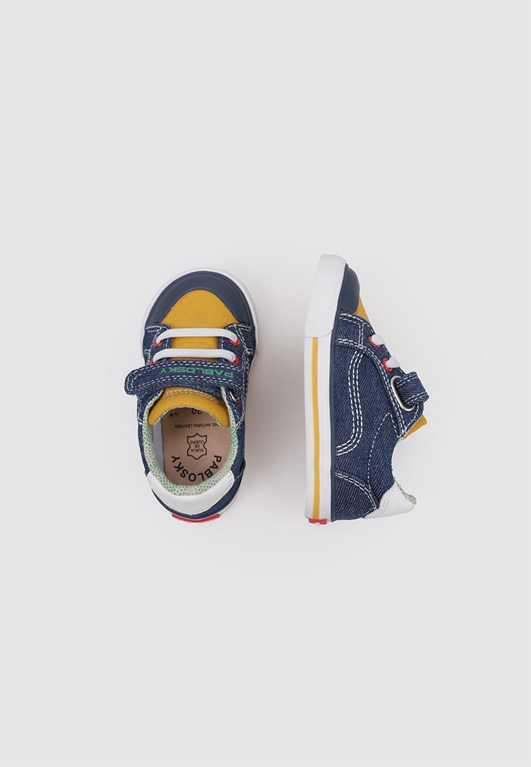 Zapatillas bajas con velcro, niños, PABLOSKY 975010, azul marino 5/7