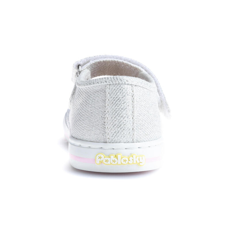 Zapatillas de marcha Pablosky Blancos para bebé niña de tejido