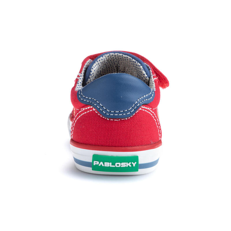 Zapatillas de marcha Pablosky Rojos para bebé niño de tejido