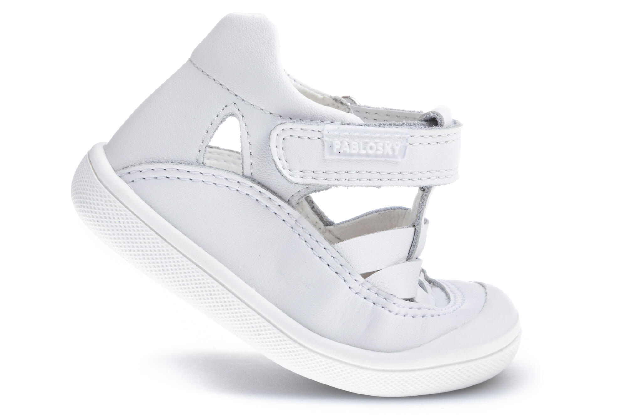 Zapatillas de marcha Pablosky Blancos para bebé unisex de piel 2/7