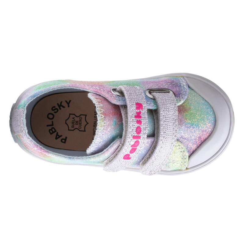 Zapatillas de marcha Pablosky Platas para bebé niña de material sintético