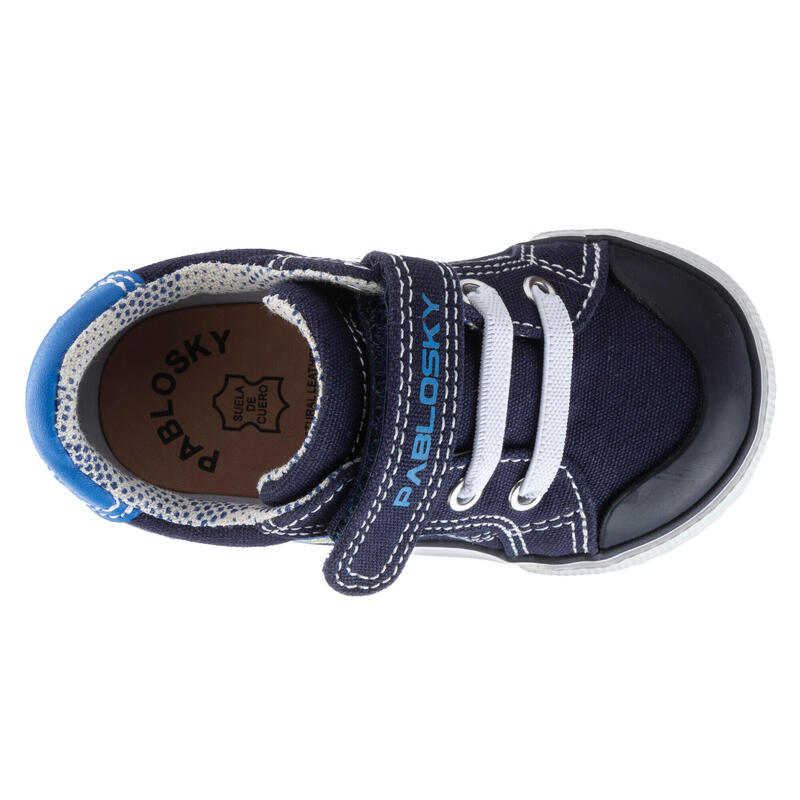 Zapatillas de marcha Pablosky Azules para bebé niño de tejido