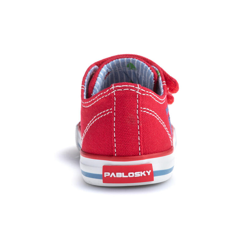 Zapatillas de marcha Pablosky Rojos para bebé unisex de tejido