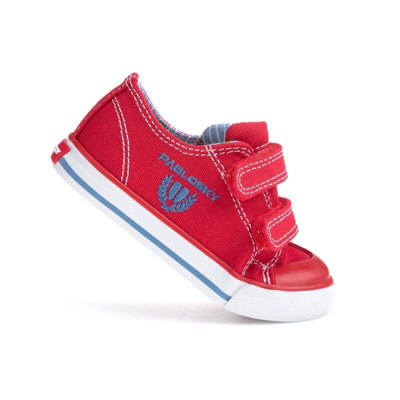Zapatillas de marcha Pablosky Rojos para bebé unisex de tejido
