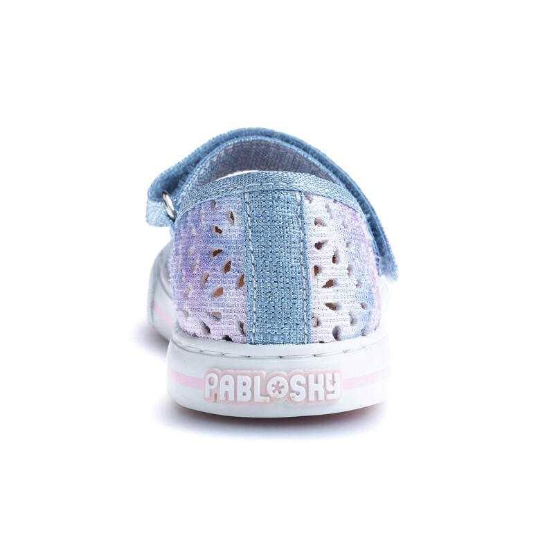Zapatillas de marcha Pablosky Azules para niña de tejido