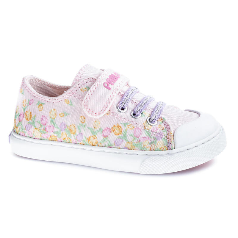 Zapatillas de marcha Pablosky Rosas y lilas para niña de tejido