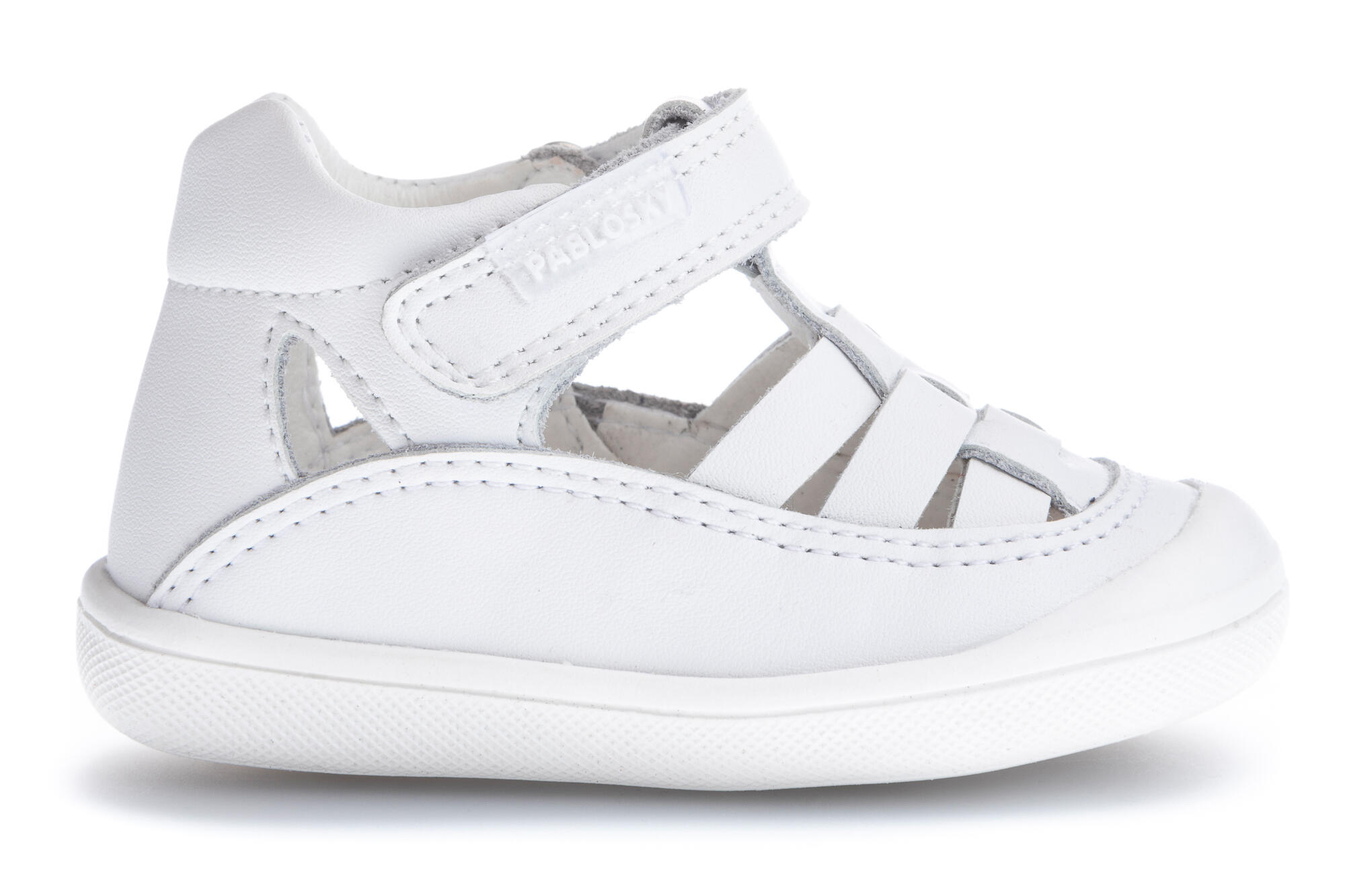 Zapatillas de marcha Pablosky Blancos para bebé unisex de piel 6/7