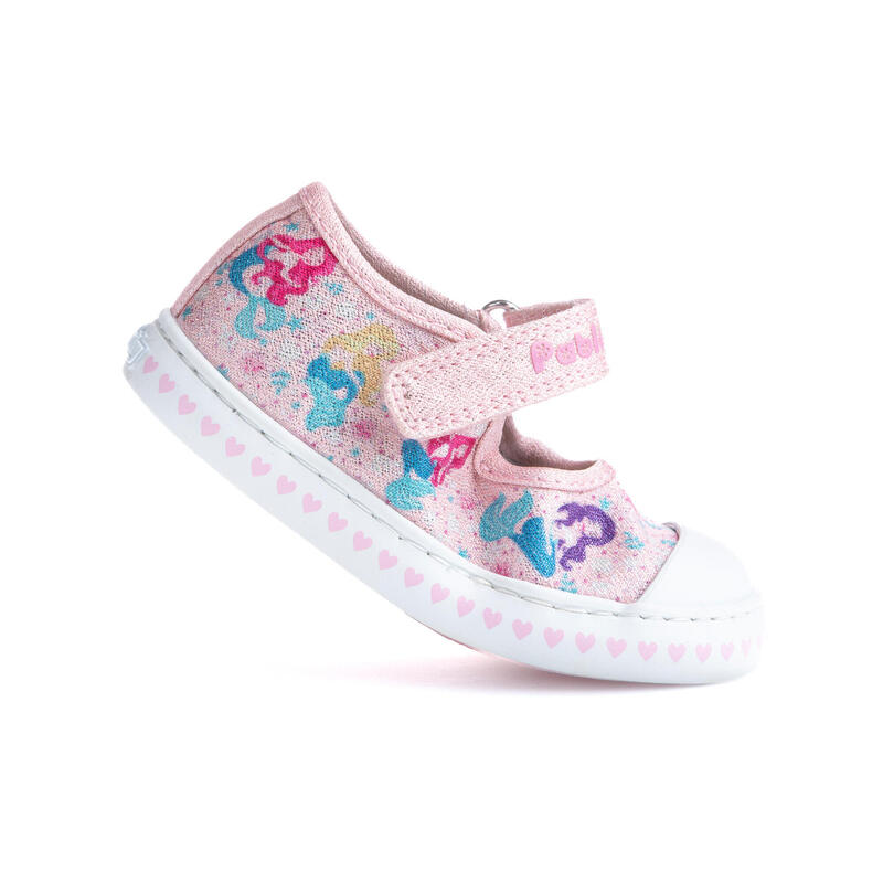 Zapatillas de marcha Pablosky Rosas y lilas para bebé niña de tejido