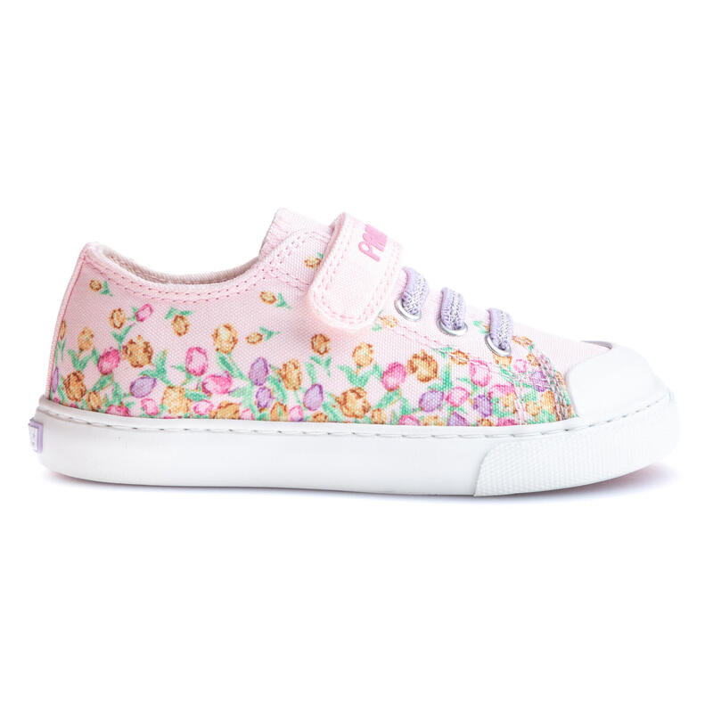 Zapatillas de marcha Pablosky Rosas y lilas para niña de tejido