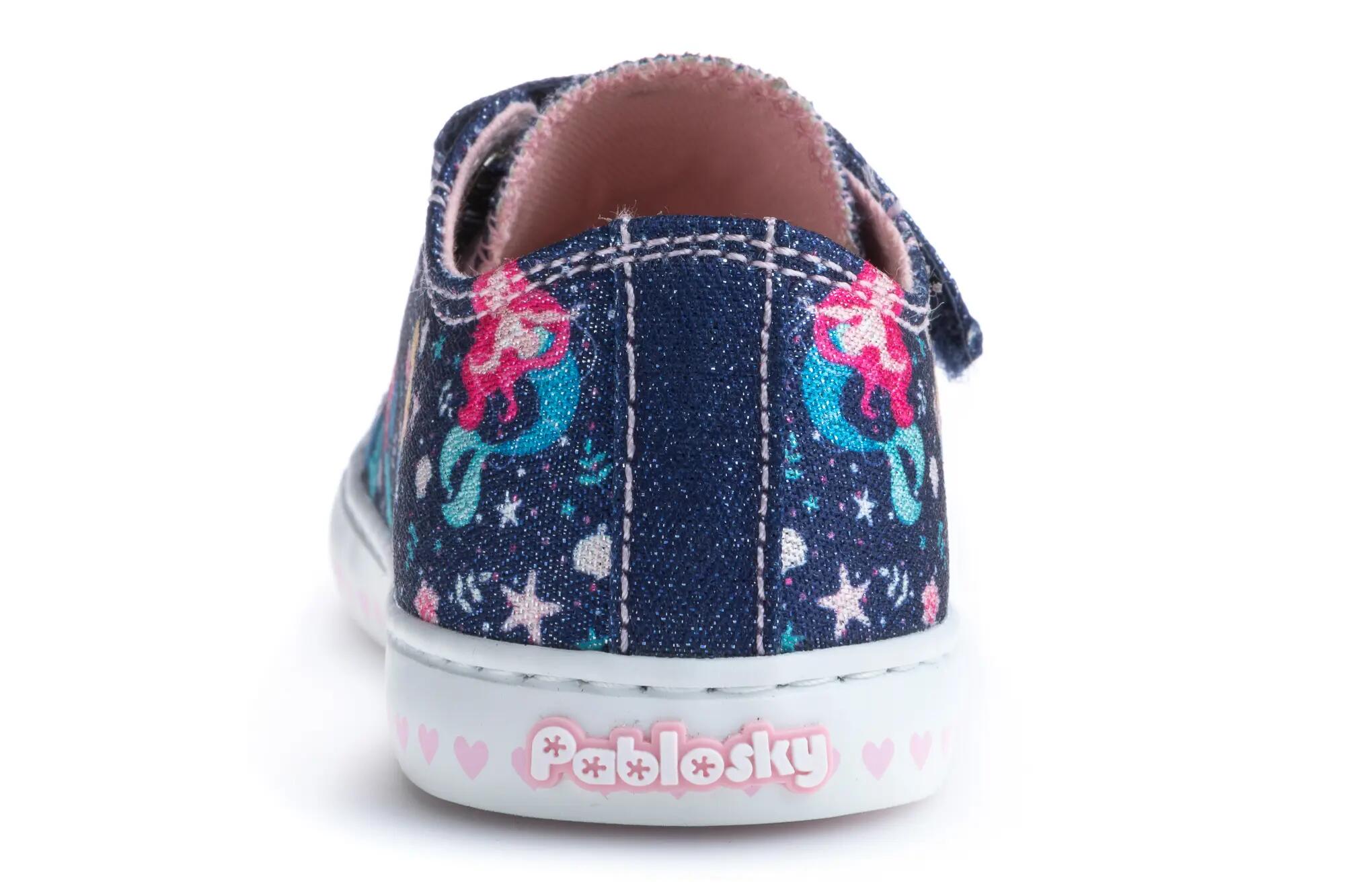 Baskets enfants - Randonnée nature - Scratch - Pablosky 975620 - Bleu marine 5/7