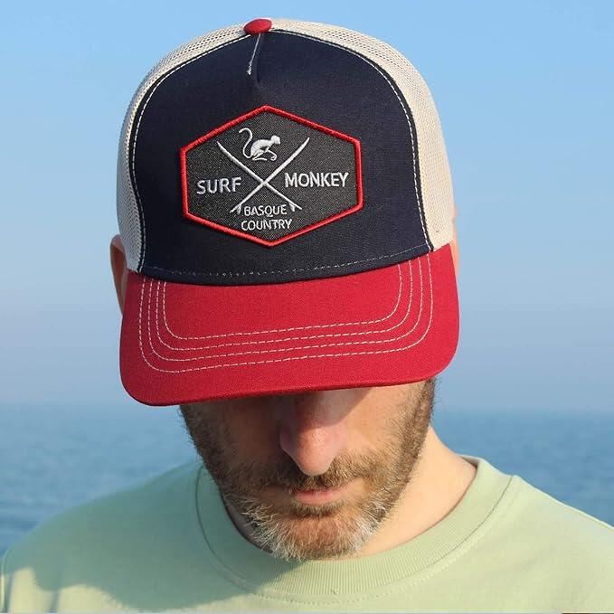 Gorra Trucker - 5 Paneles / Adulto / Talla única (Azul Marino/Beige) 4/6