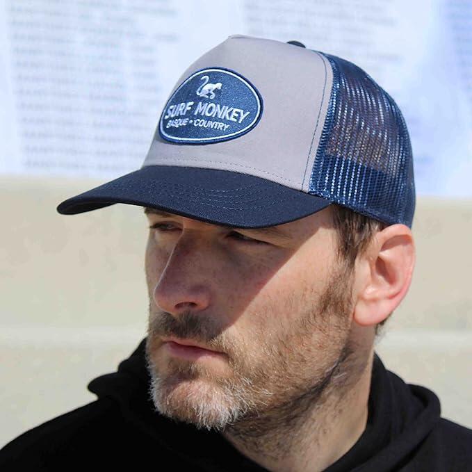 Casquette Trucker - 5 panneaux / Adulte / Taille unique (gris/bleu) 4/7