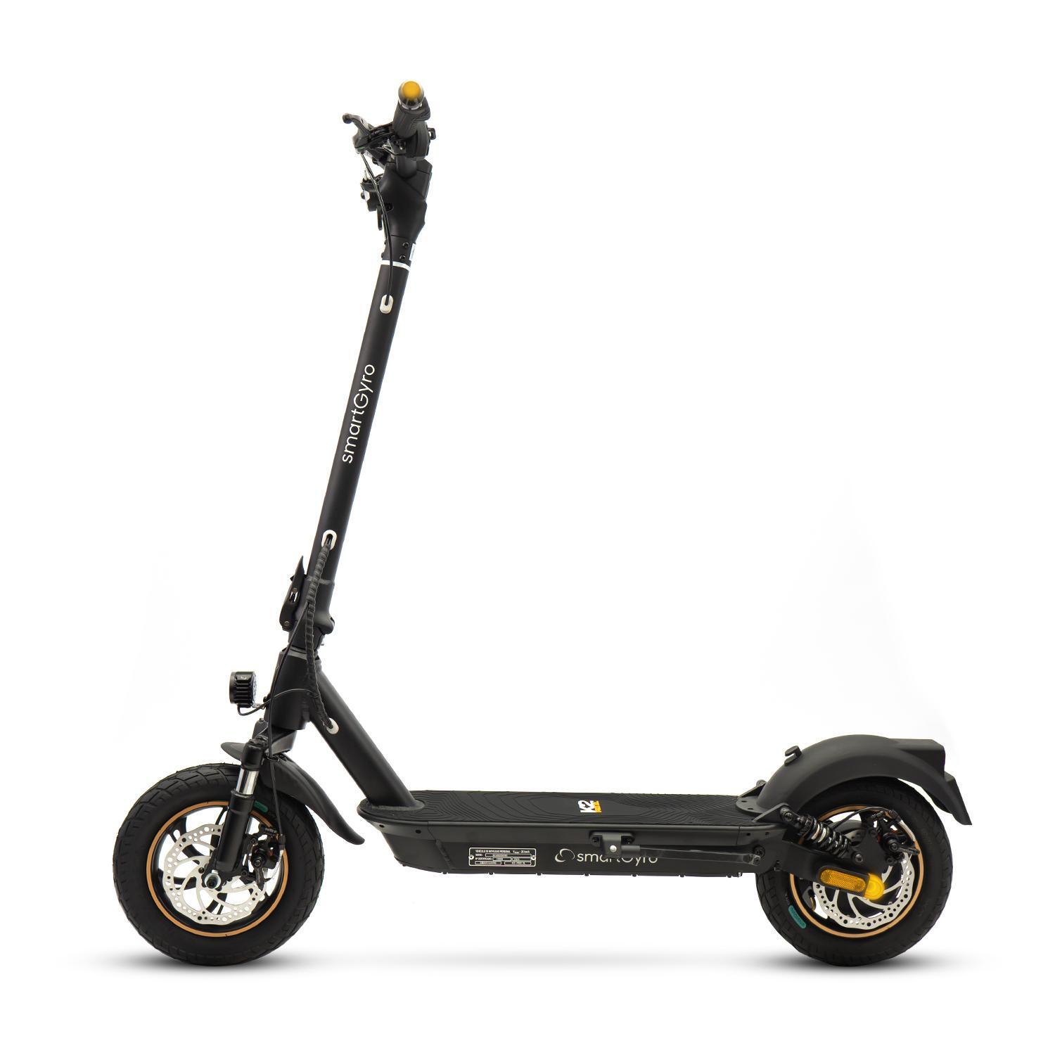 SMARTGYRO Patinete Eléctrico smartGyro K2 Pro Black XL, Motor 1000W 48V, Certificado DGT