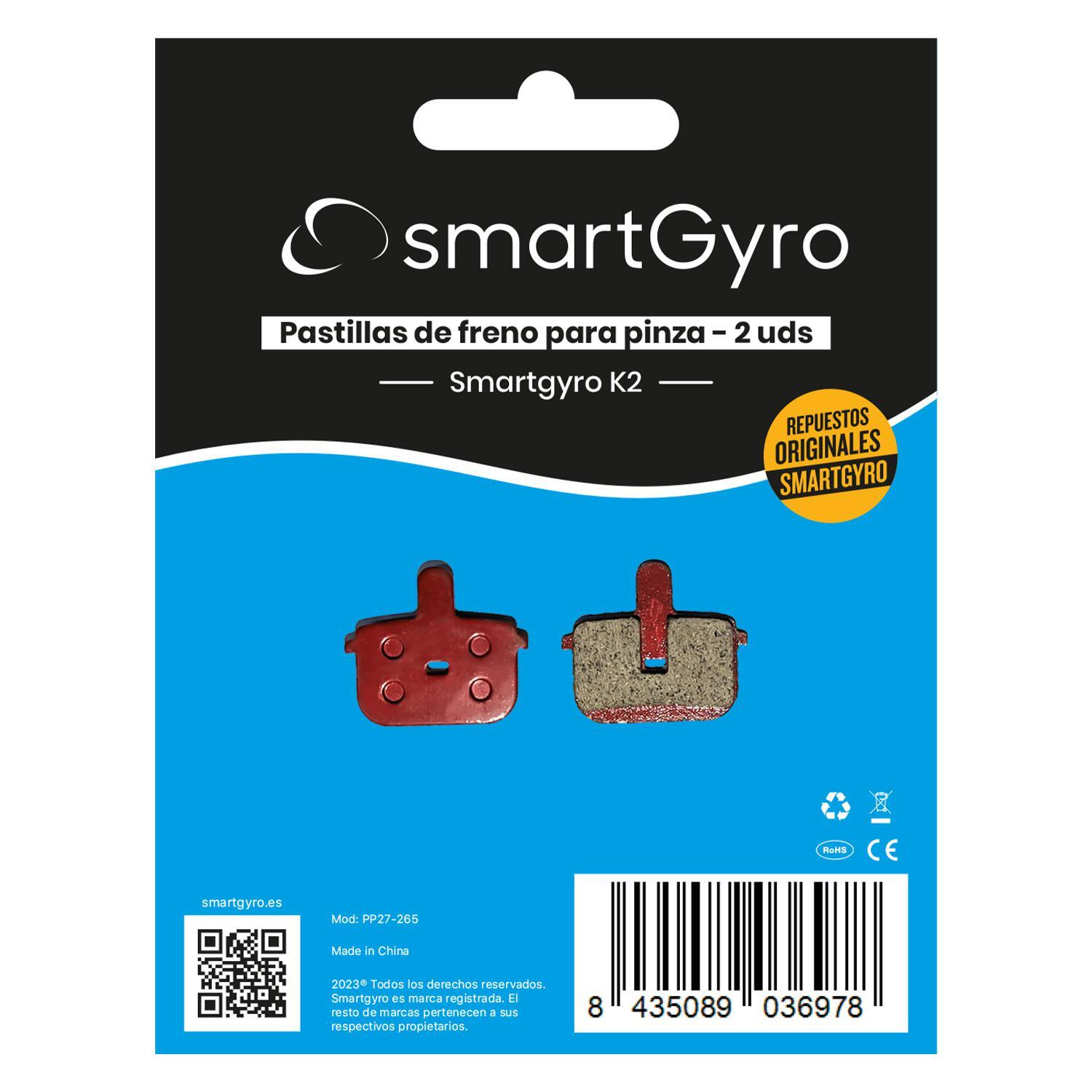 Pastillas de freno smartGyro para el Patín Eléctrico smartGyro K2 (2 und) 1/4