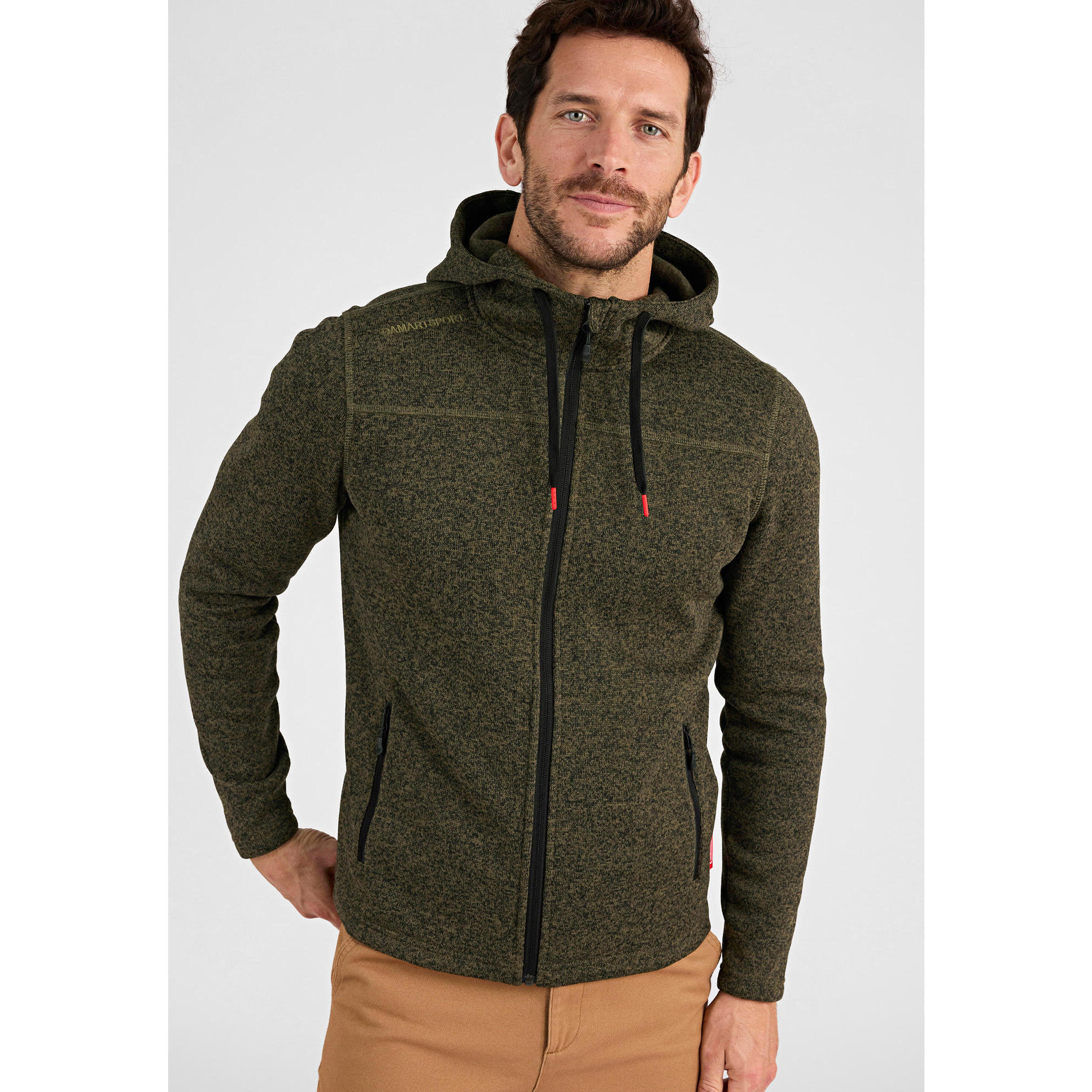 Damart Sport - Veste Polaire Chaude Avec Capuche Homme-thermique Thermolactyl - Veste - Vert - 48 Xl - Decathlon