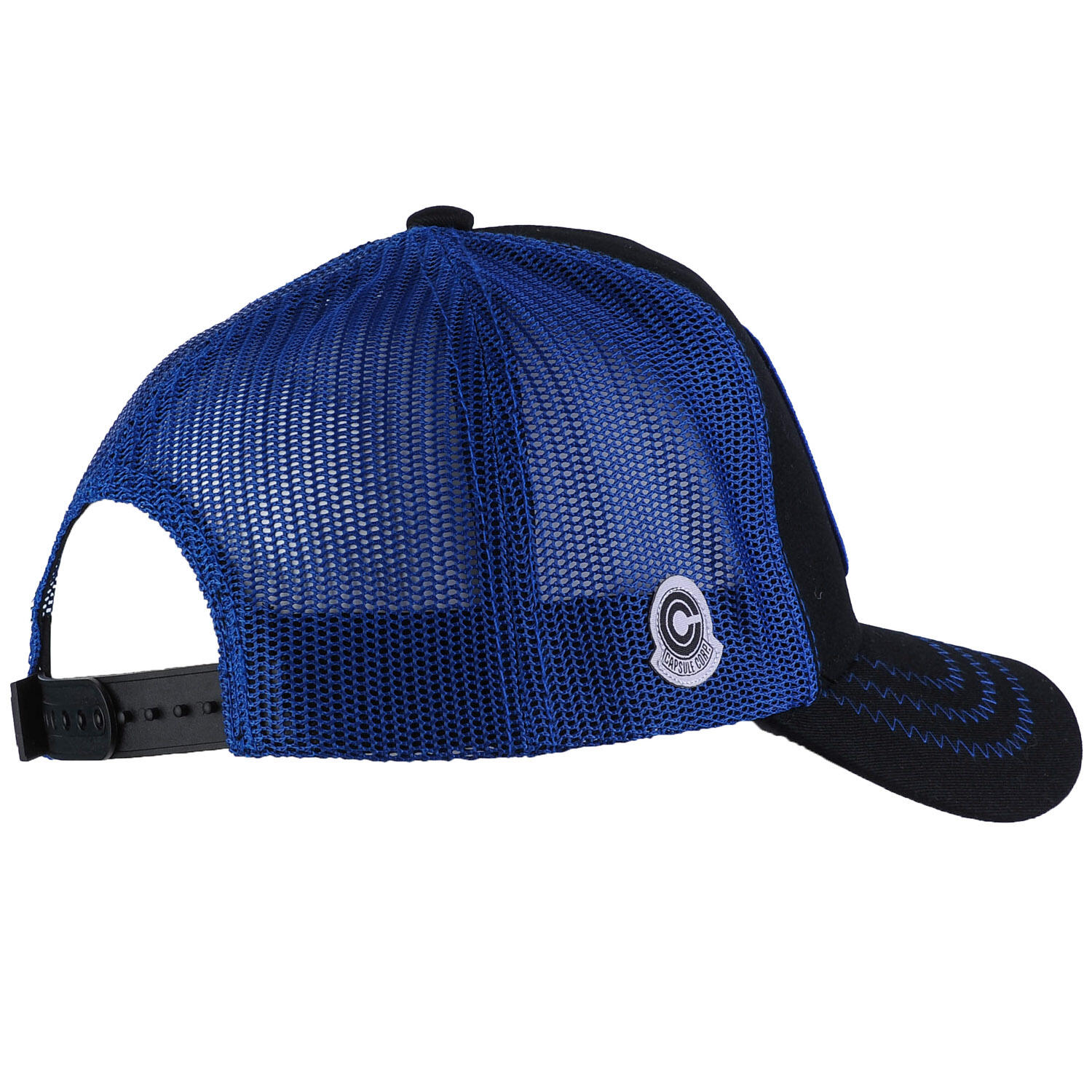 Casquette Dragon Ball Z Vegeta Noir filet Bleu 2/7