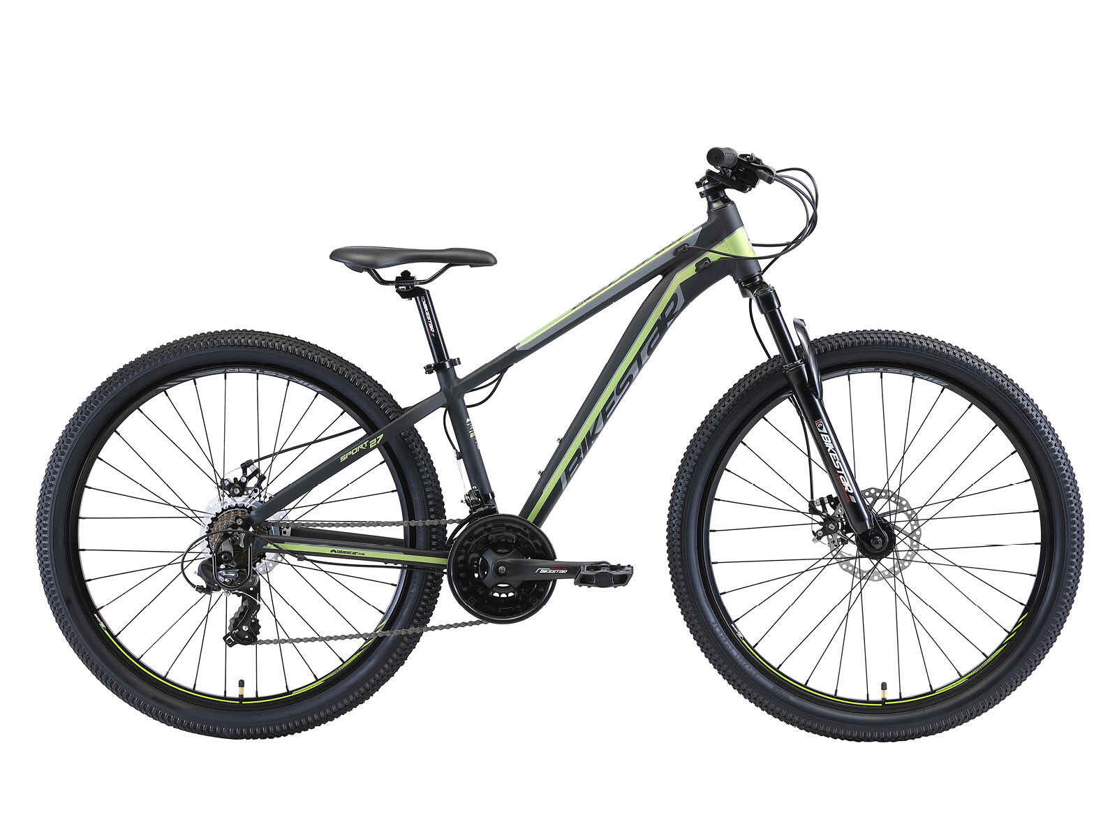 BIKESTAR MTB 27.5" alluminio, hardtail, 21 velocità, freno a disco