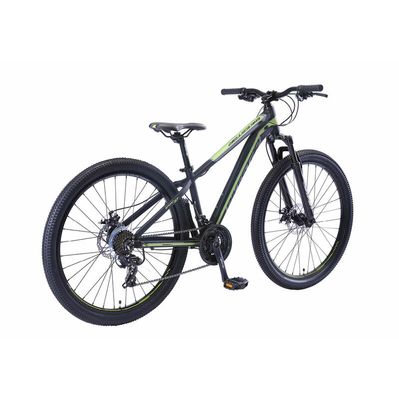 Bikestar Hardtail MTB Alu Sport S 27.5 inch 21 speed Zwart/groen