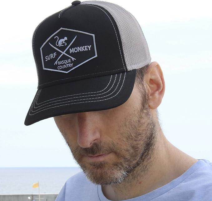 Gorra Trucker - 5 Paneles / Adulto / Talla única (Negro/Gris) 5/7