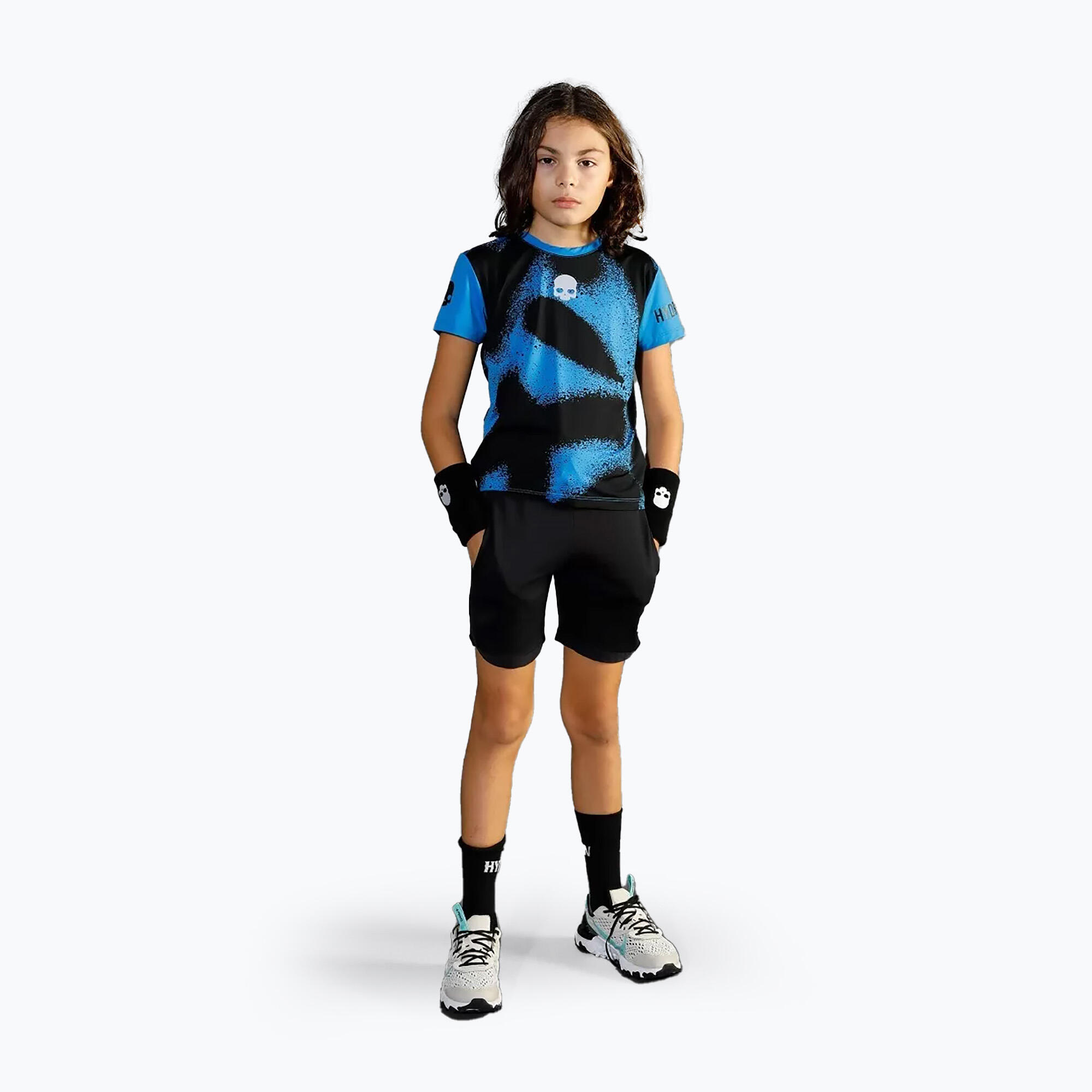 Kindertennis T-shirt HYDROGEN Spray Tech 5/7