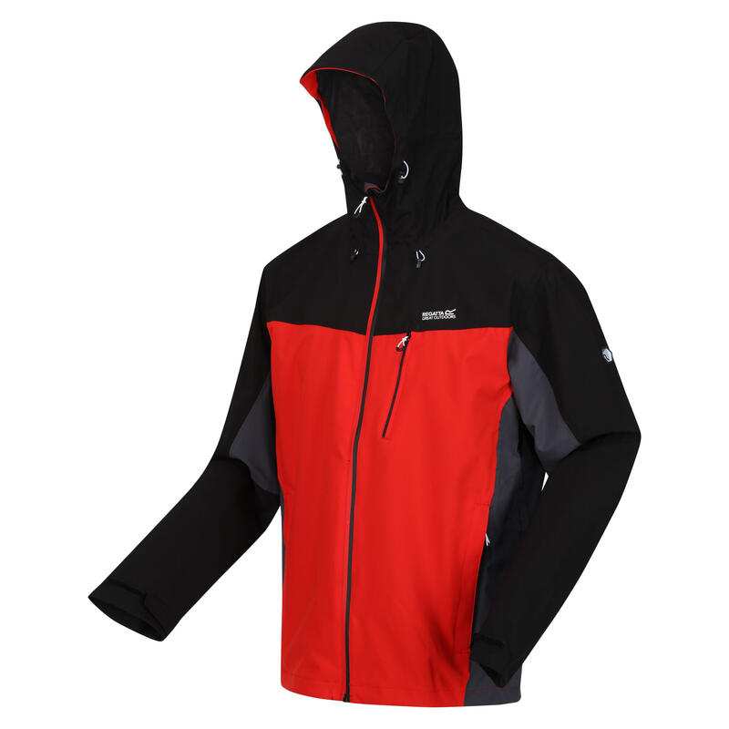 Heren Birchdale Waterdicht Hooded Jacket (Sevilla/Zwart)