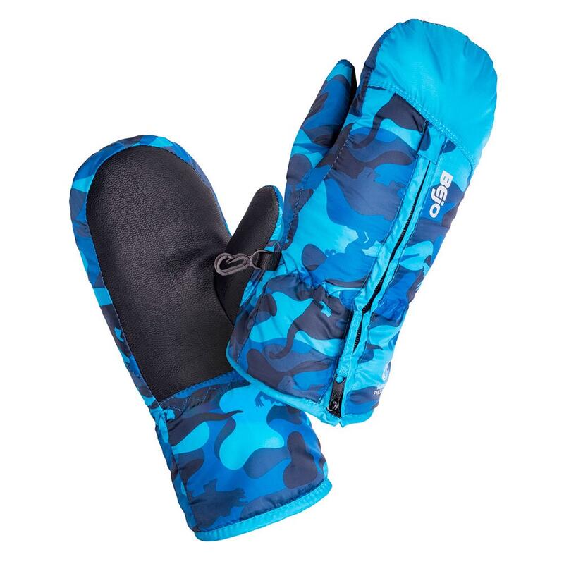 Luvas de Ski Noki Camo para rapaz Azul imobiliário