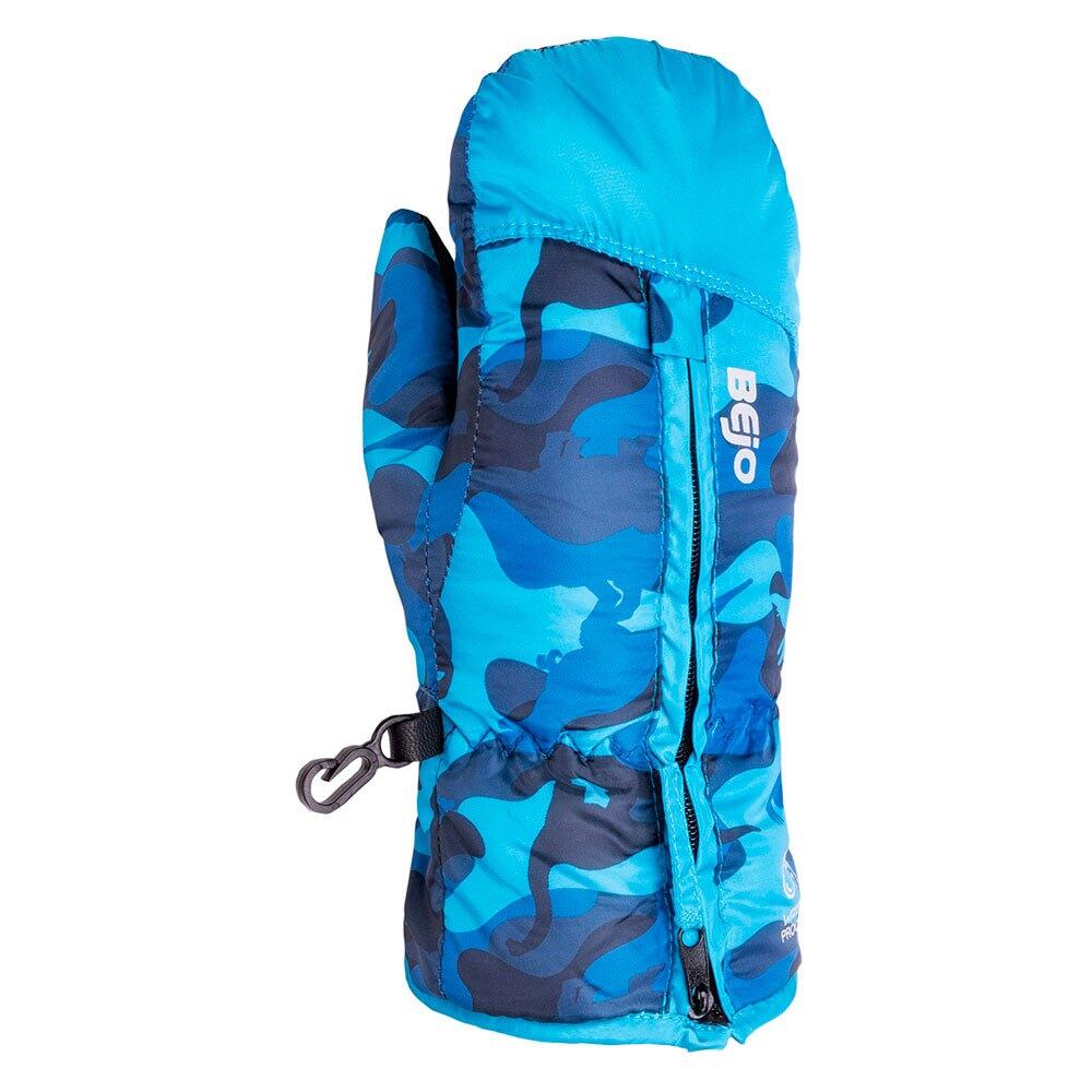 BEJO Camo Skiwanten Jongens (Landgoed Blauw)
