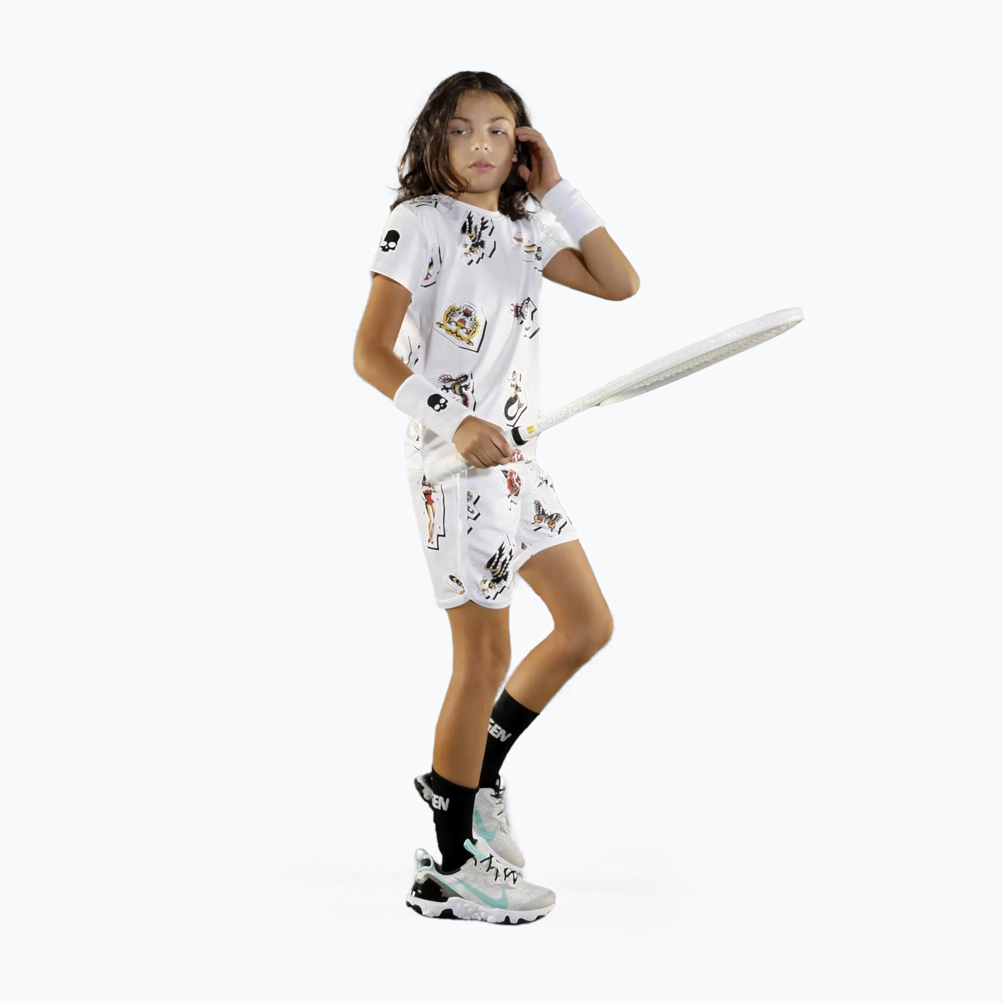 Maillot de tennis enfant HYDROGEN Tattoo Tech 4/5