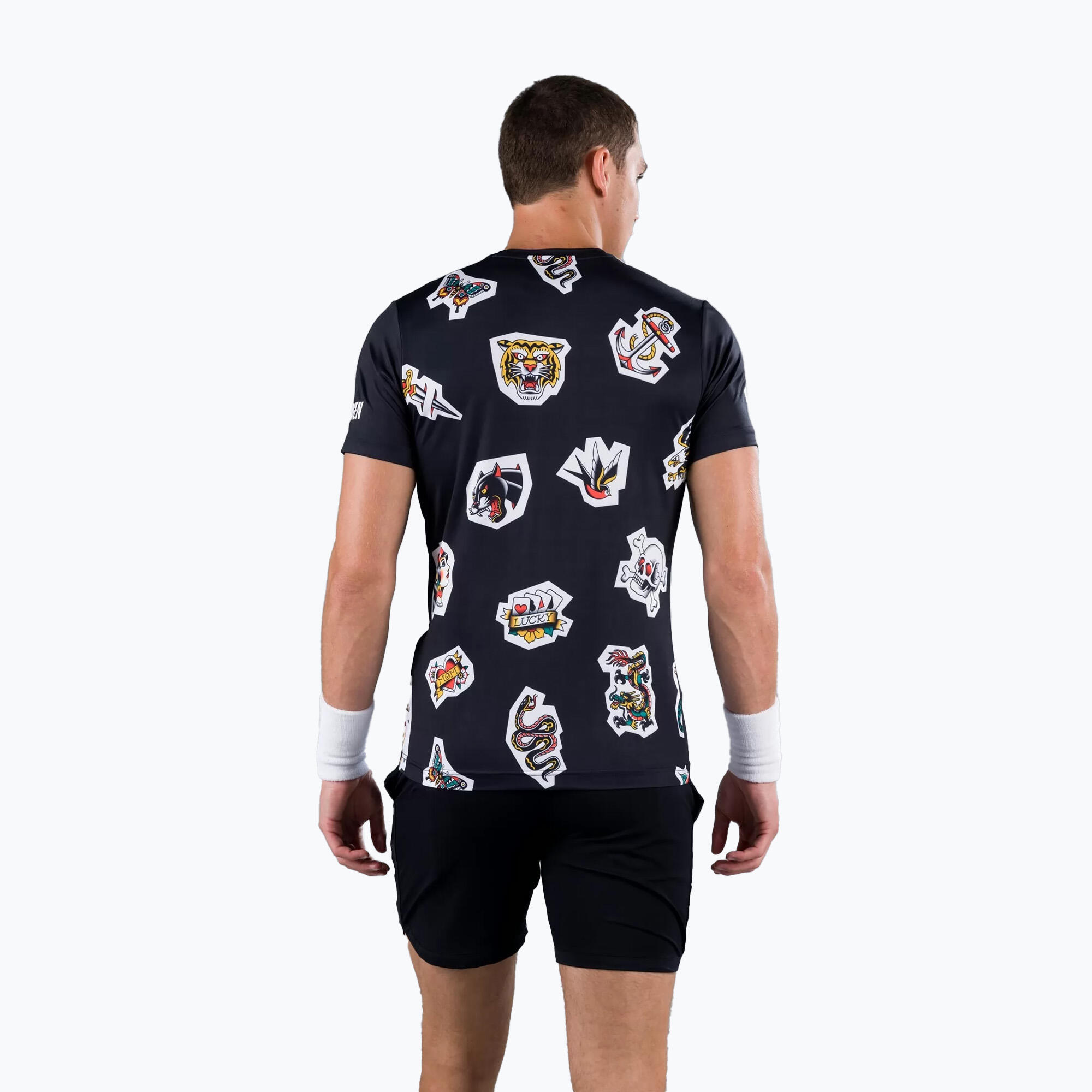 T-shirt de tennis homme HYDROGEN Tattoo Tech 2/7