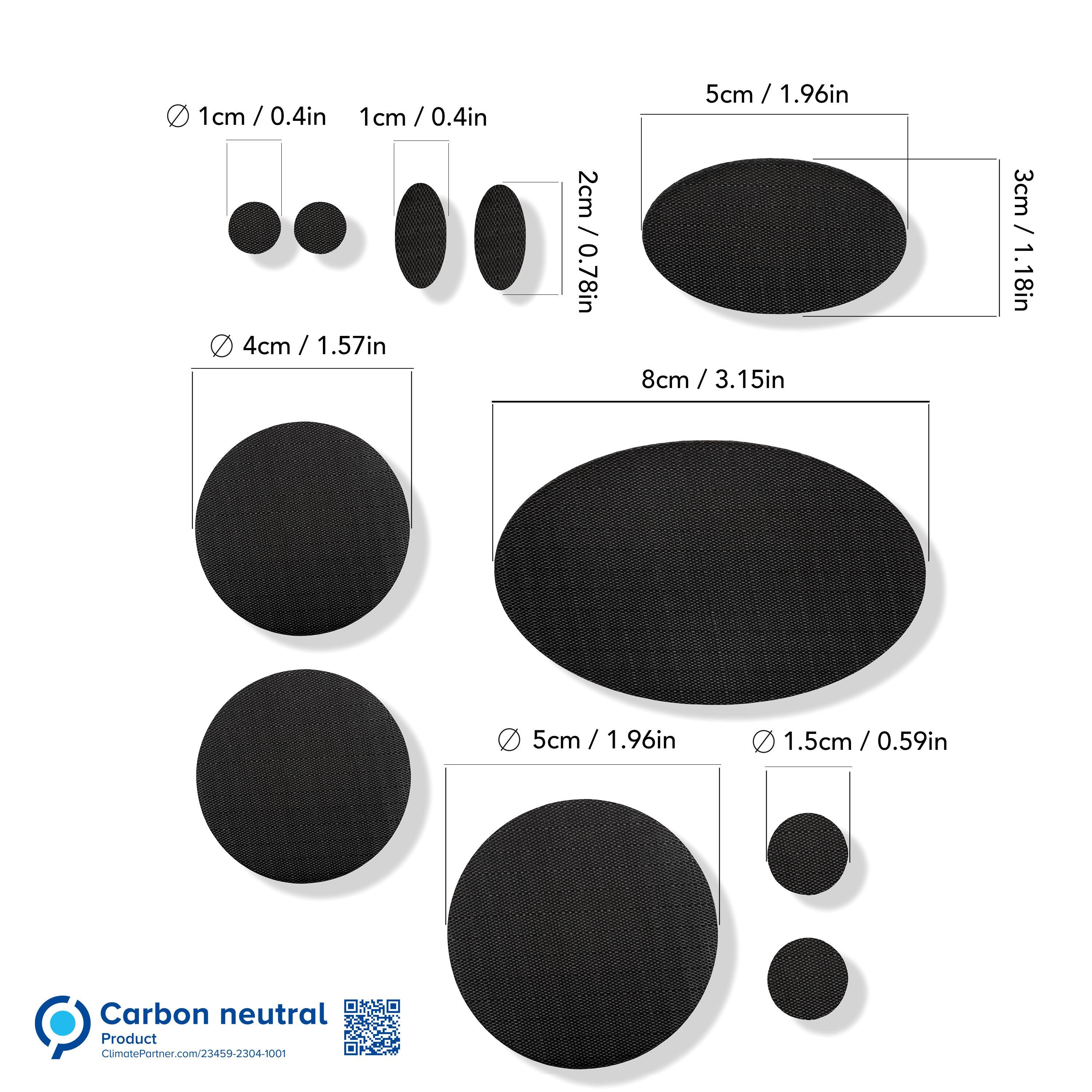 Puffer Jacket Repair Patches Waterproof, SelfAdhesive (11Pcs, Black