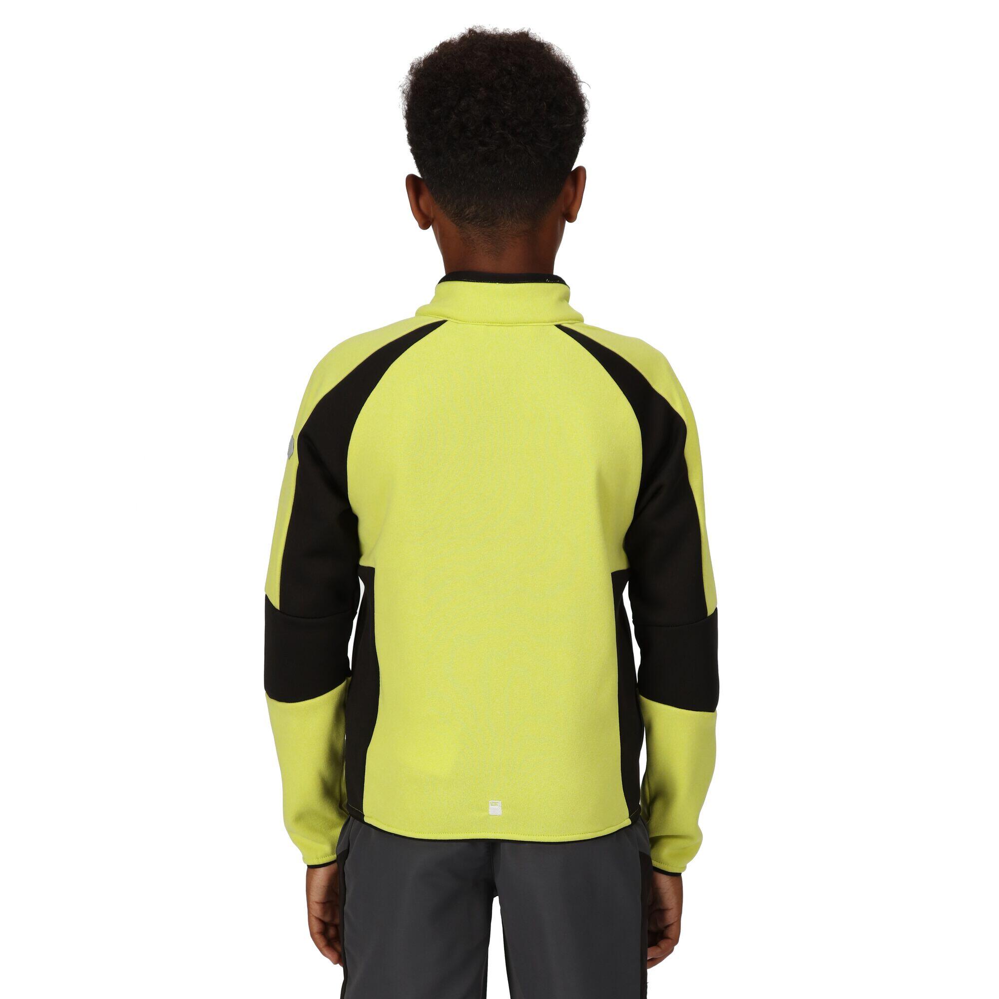 Childrens/Kids Oberon VII Marl Full Zip Fleece Jacket (Green Algae/Black) 4/5