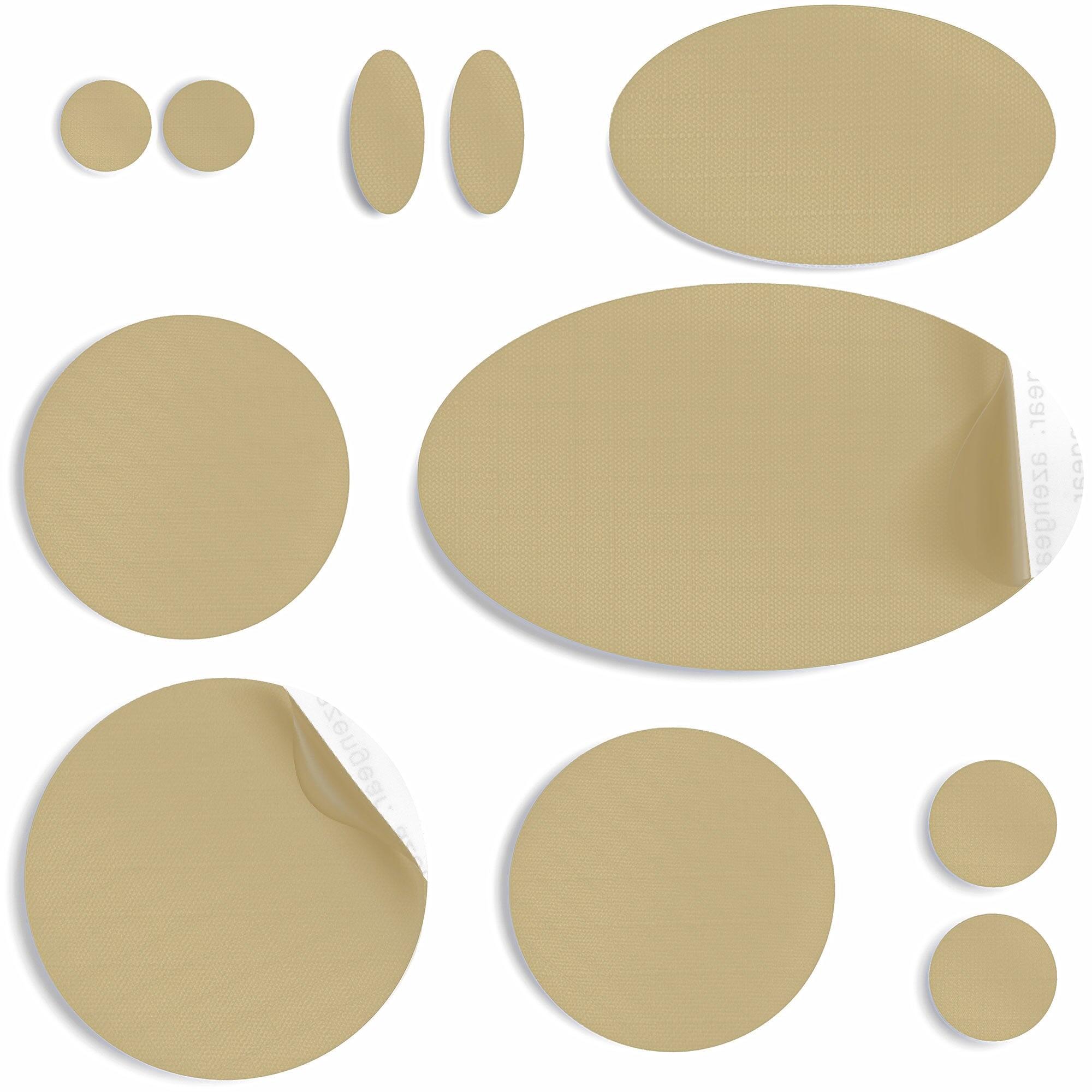 AZENGEAR Parches de reparación para chaquetas de plumas | Impermeable (beige)