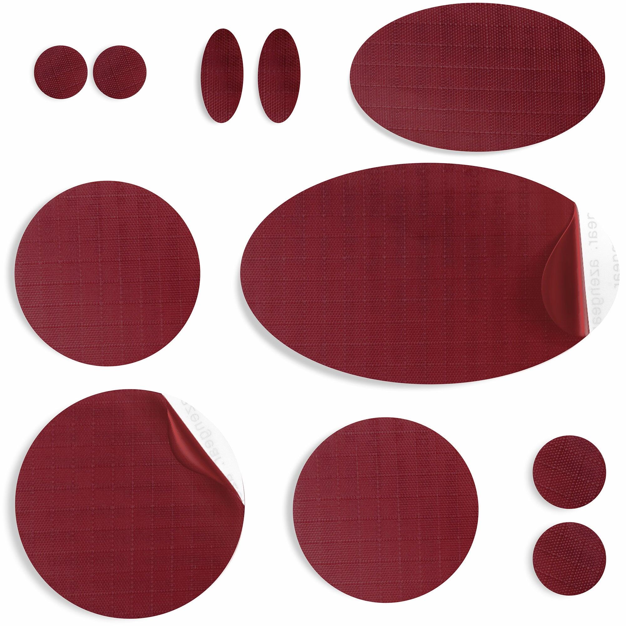 AZENGEAR Puffer Jacket Repair Patches | Waterproof, Self-Adhesive  (11Pcs, Burgundy)