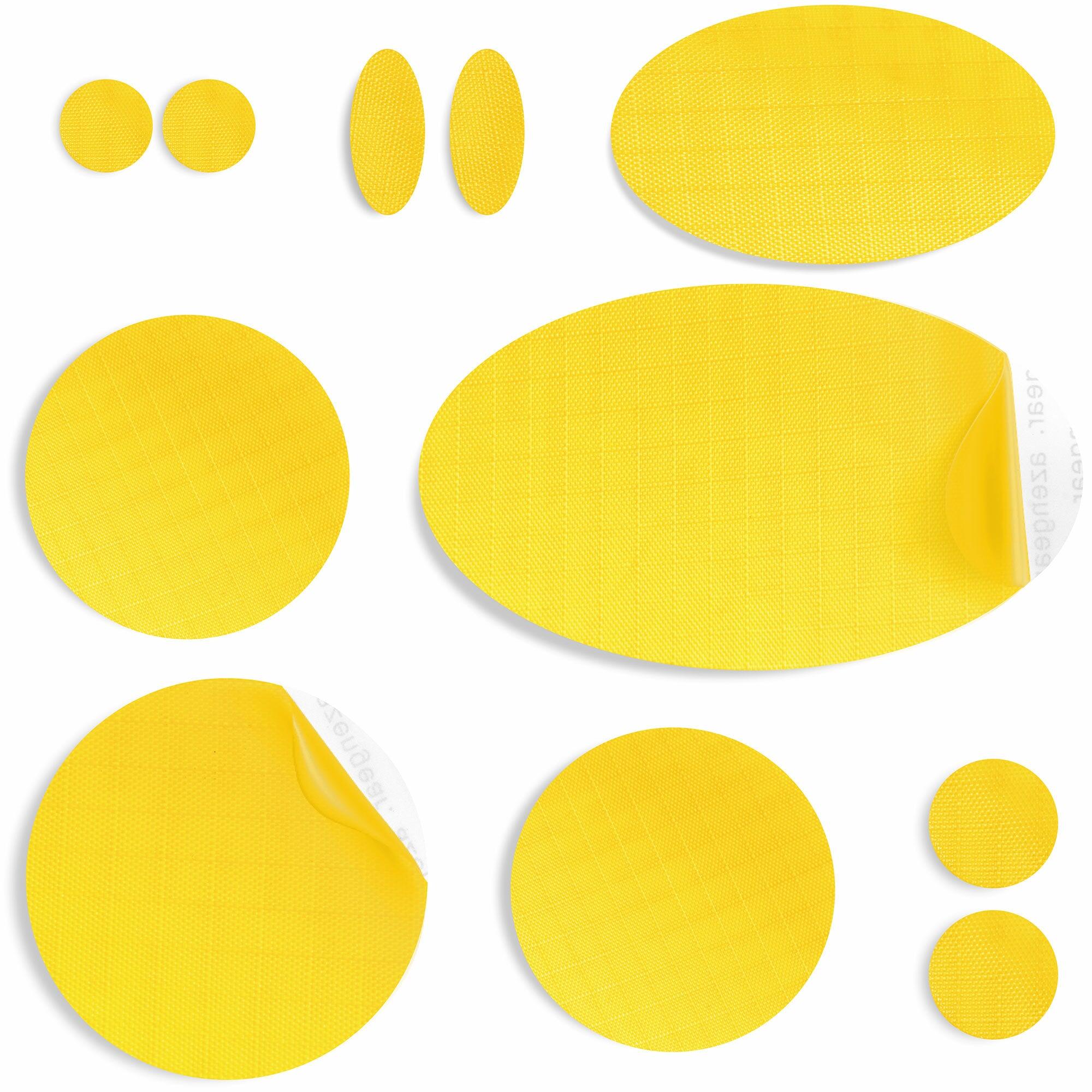 AZENGEAR Repair Patches for Jackets, Tents | Waterproof, Self-Adhesive (11Pcs, Yellow)