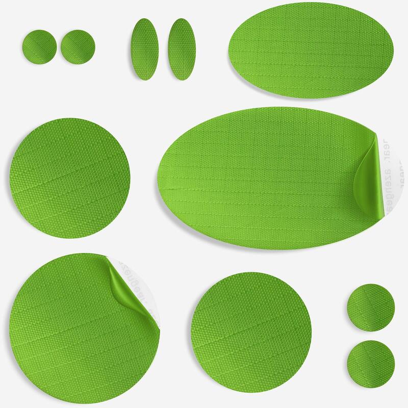 Łatki naprawcze do kurtek puchowych, wodoodporne (fluorescencyjna zieleń)