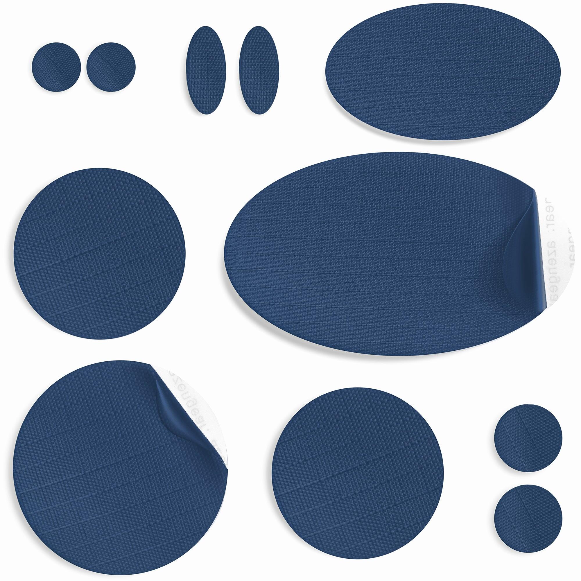 AZENGEAR Down Jacket Repair Patches | Waterproof, Self-Adhesive  (11Pcs, Dark Navy)
