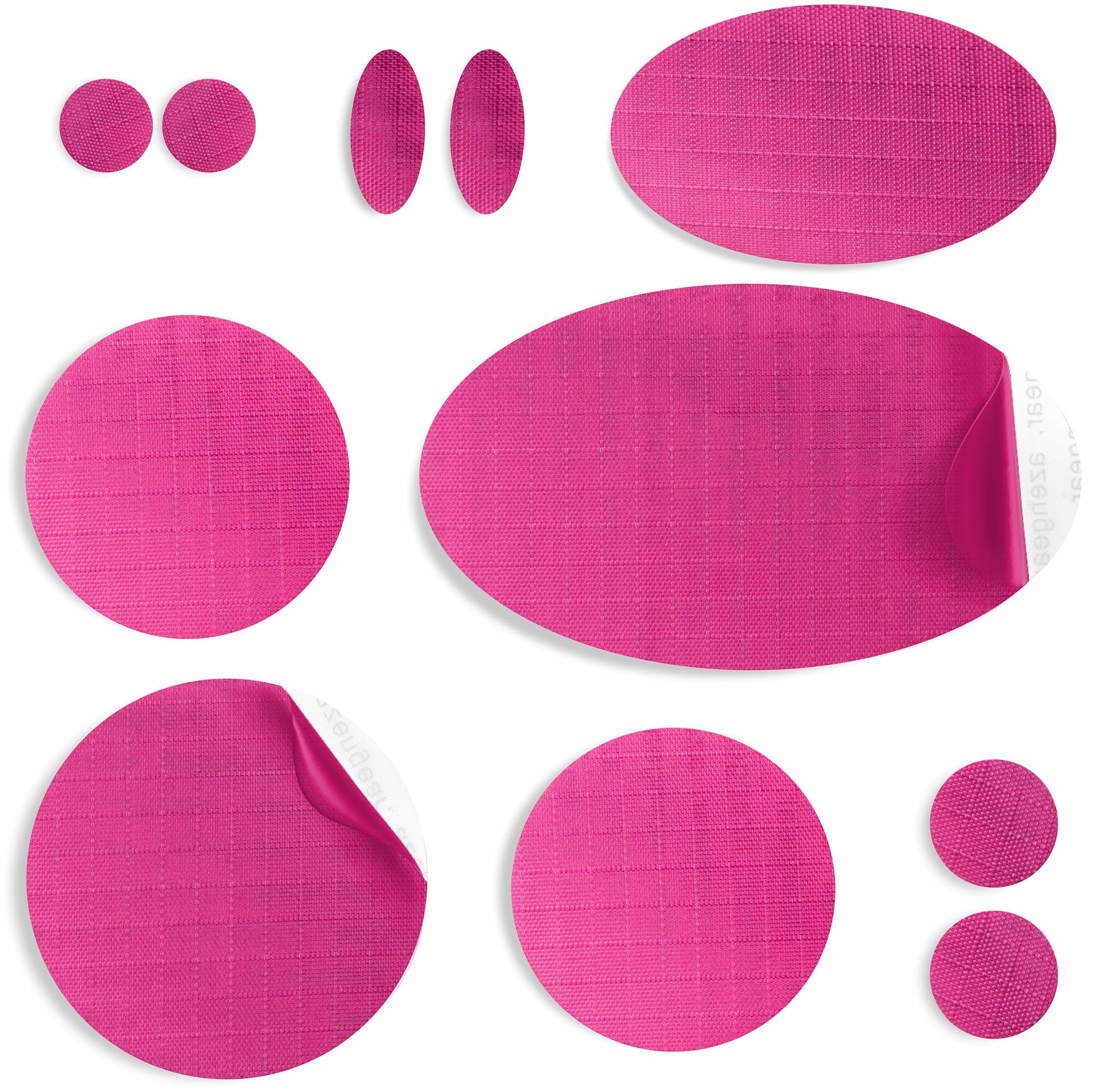 AZENGEAR Puffer Jacket Repair Patches | Waterproof, Self-Adhesive  (11Pcs, Dark Pink)