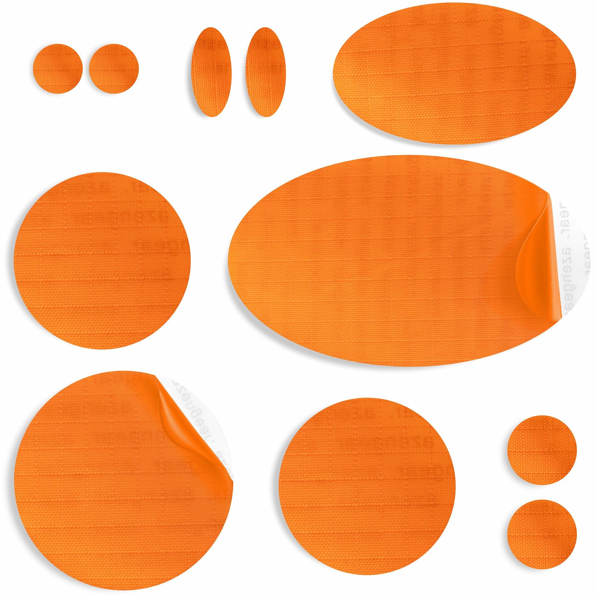 AZENGEAR Repair Patches for Jackets, Tents | Waterproof, Self-Adhesive  (11Pcs, Orange)